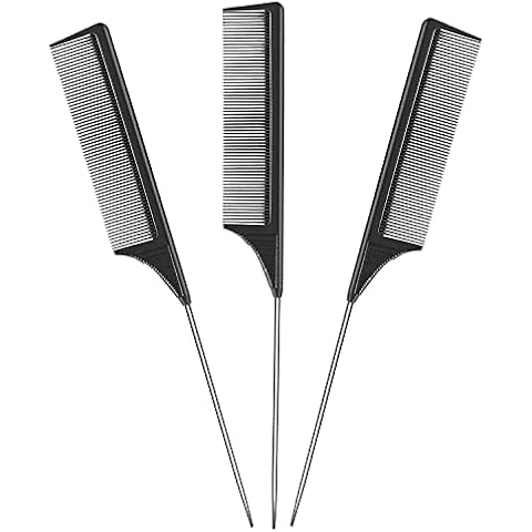 Hiscate 3 Pack Anti-static Salon Combs Cover