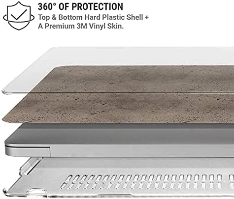 Skinit Case + Skin Compatible with MacBook Pro 15in (2016-19) Originally Designed Sandstone Concrete Design