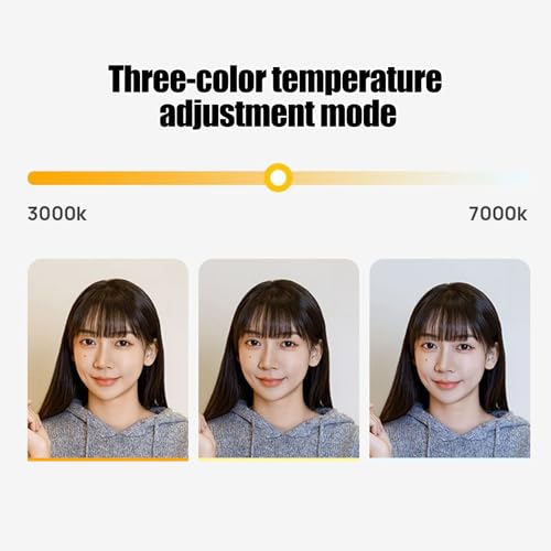 Trípode de luz para selfie con linterna recargable y brillo ajustable 6