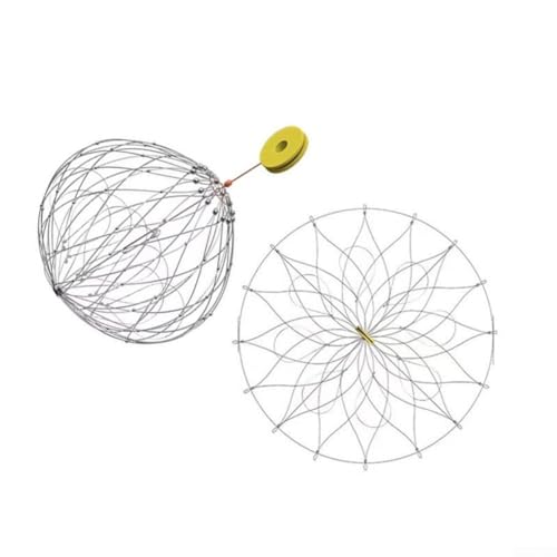 Jaula de red de pesca de cierre automático para cosecha acuática eficiente malla de alambre fuerte (72cm20silk)