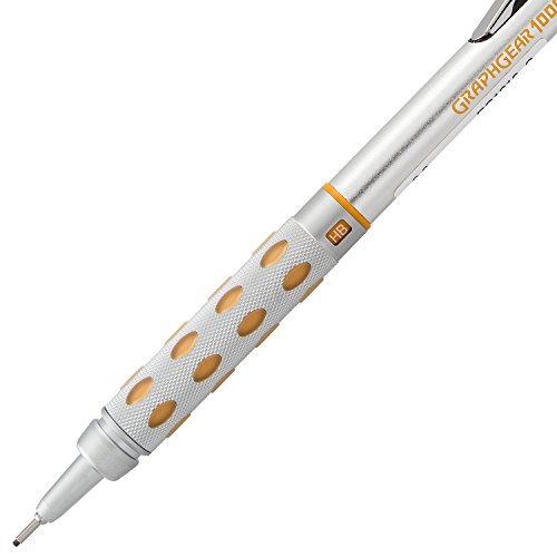 Pentel GraphGear1000 Automatic Drafting Pencil (0.9mm), Yellow Accents - Thumbnail 3