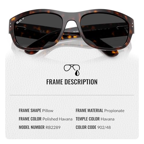 Image of Ray-Ban RB2289 MEGA BALORAMA Square-Round Shaped Sunglasses for Men & Women with Official RAYBAN Eyewear Kit