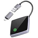 Wireless CarPlay Adapter für iPhone,Mini Carplay Adapter von Wired & auf Wireless,USB C/A Plug und Play Stabil Auto-Connect, Kompatibel mit iPhone