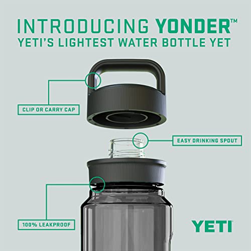 Yeti Yonder 1L/34 Oz Water Bottle With Yonder Chug Cap, Charcoal #TOP1