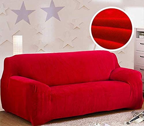 Housse de canapé élastique en peluche pour un salon cocooning et chaleureux
