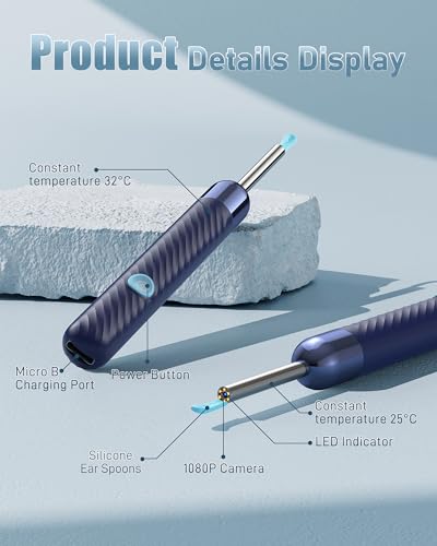image for Kolrry Ear Wax Removal Tool Camera - Ear Wax Removal Kit - Ear Cleaner