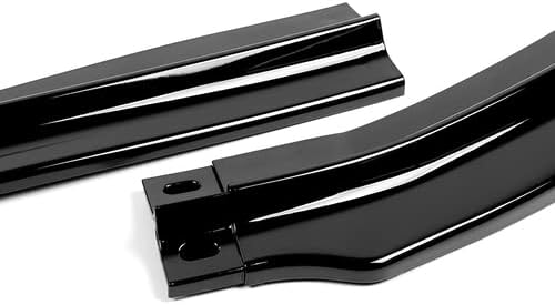 3 Pieces R-Style Front Bumper Lip Spoiler Splitter Side Body Kit Trim Protection Compatible with 2008-2015 Mitsubishi Lancer Evolution EVO X, 2009 2010 2011 2012 2013 2014 (Painted Black)