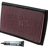 K&N Engine Air Filter: Reusable, Clean Every 75,000 Miles, Washable, Premium, Replacement Car Air
