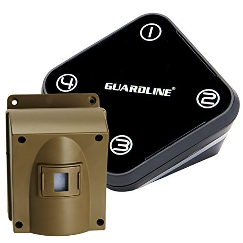 Guardline Wireless Driveway Alarm. Professional Outdoor Motion Sensor & Detector Alert System w/.
