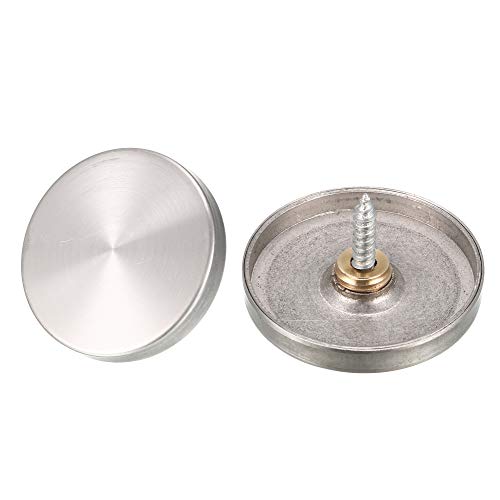 sourcing map 4 Stück 40mm Edelstahl Kappen Dekorative Spiegel Nägel