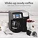 Hamilton Beach FlexBrew Trio 2-Way Coffee Maker, Compatible with K-Cup Pods or Grounds, Combo, Single Serve & Full 12c Pot, Black - Fast Brewing (49902)
