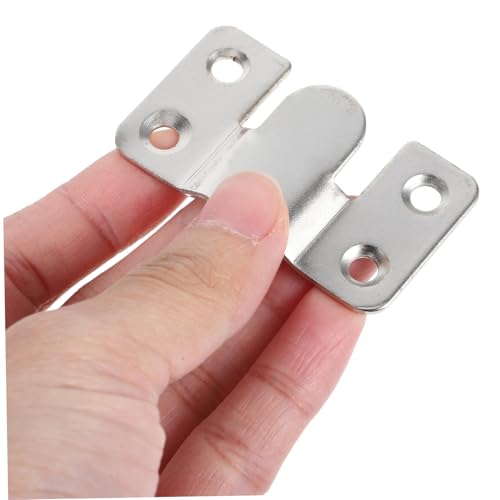 Image of Veemoon 20pcs Flush Mount Bracket Picture Hanging Hooks Heavy Duty Hanger Clip for Frame Wall Mounting Hardware for Mirror Art Hanging Hardware Picture Frame Mount Clips