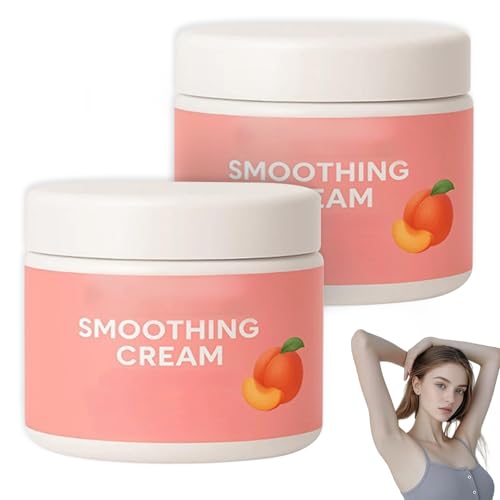 Facial Hair Removal Cream for Women, Peach Silky Cream, Painless & Flawless Face Hair Remover, Long-Lasting Depilatory Cream for