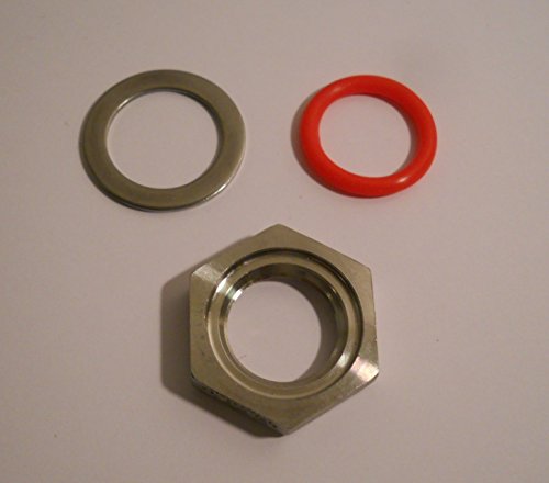 MOUNTING KIT 3PC for THERMOMETER BULKHEAD BREW KETTLE MASH TUN STAINLESS STEEL 1/2