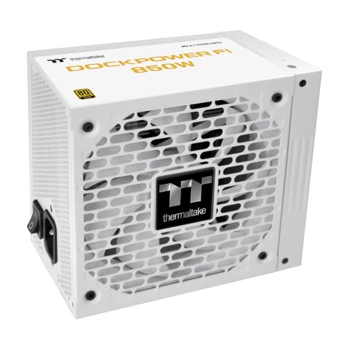 Image of Thermaltake Dockpower FI Snow 850W ATX 3.1 Modular 80+ Gold Power Supply