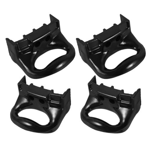 SHINEOFI 4 piezas manijas laterales de baquelita negra para olla a presión, accesorio universal compatible con modelos de 1 o 2 agujeros