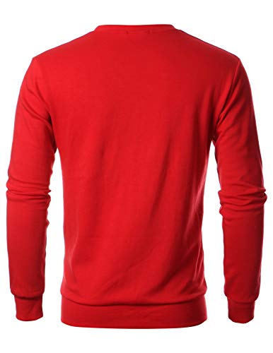 Image of GIVON Mens Crew Neck Sweatshirt Lightweight long Sleeve Pullover