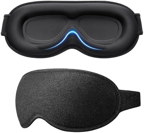Máscara de Dormir 3D Blackout Confortável Sem Pressão nos Olhos –...