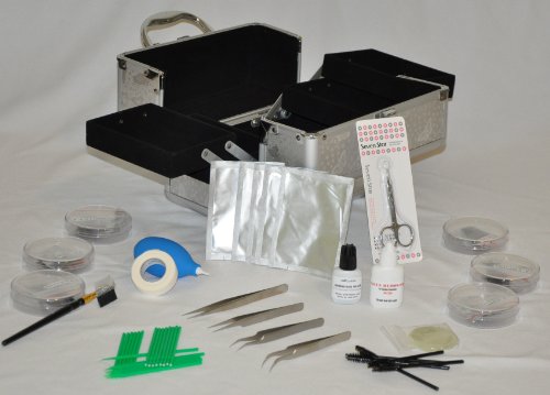 Professional Eyelash Extensions Alluring Training Kit with Professional Beauty Case