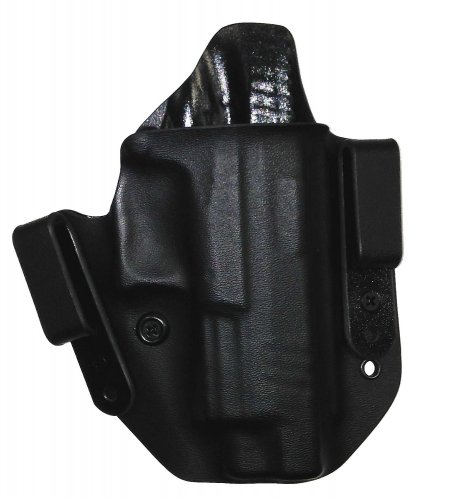 L.A.G. TACTICAL, INC., Defender Series, OWB/IWB Holster, Fits SIG P226R/MK25, Kydex, Right Hand, Black Finish