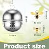 2Pcs Stainless Steel Mesh Tea Infuser, 2.1 inch Tea Infuser Ball with Cute Honey Bee Pendant,Tea Strainer Tea Diffuser Tea Steeper for Filtering Tea,Tea Infusers for Loose Tea