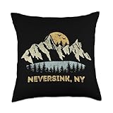 Neversink New York Mountain Sunset Sunrise NY Throw Pillow