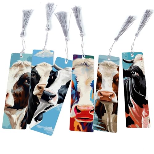 Marque-page motif vache : le cadeau de lecture parfait pour un anniversaire