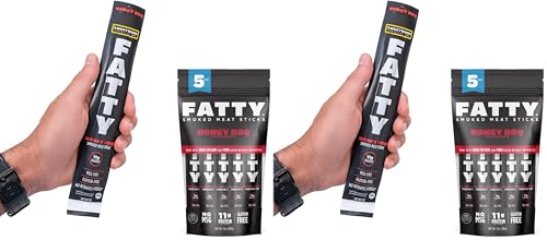FATTY Meat Sticks,Made with Grass Fed Beef,Pork Raised Without Antibiotics,11g