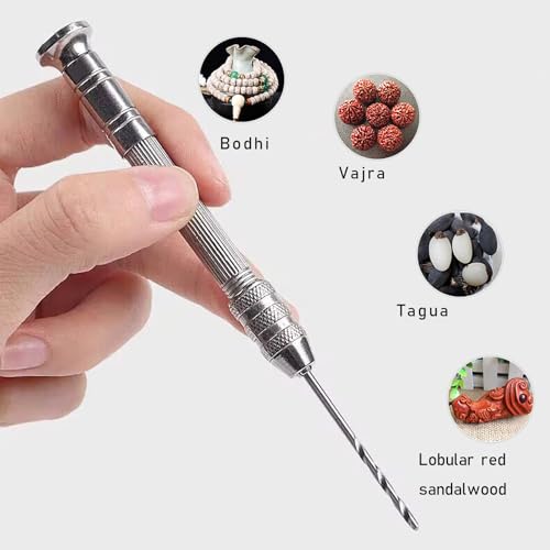 11 Stück Handbohrer Holz Set,Handbohrmaschine,Hand Drill,Mini Bohrer,Mini Bohrmaschine Pin Vise Handbohr Mit 10 Spiralbohrer(0.8-3.0mm),Bastelarbeiten Bohrwerkzeug Bit,Multifunktional Handbohr Bit Set