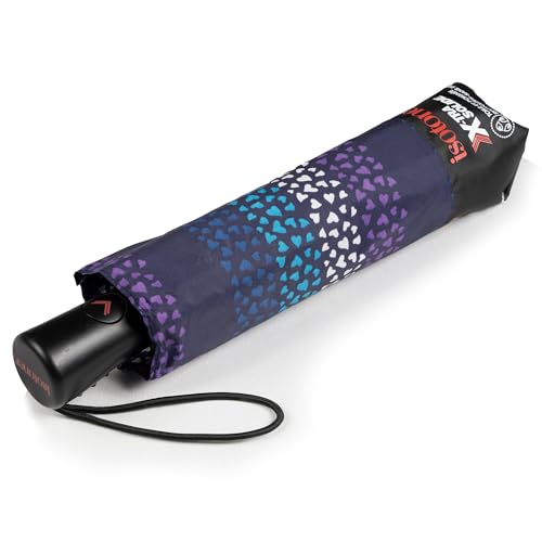 Isotoner Parapluie mixte adulte x-tra solide, ultra déperlant, ouverture automatique