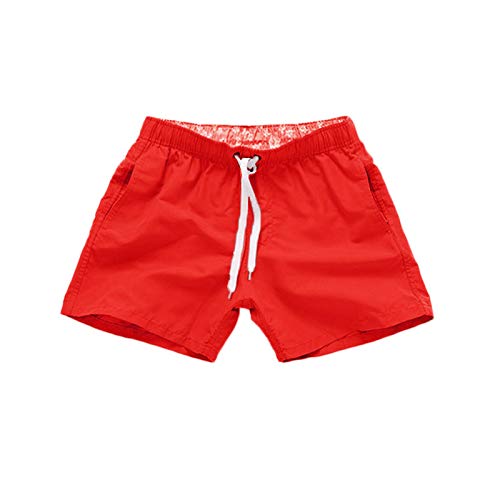 Plain Men's Shorts Workout Quarter Pants Loose Swim Beach Pants Three Men's Swimwear Mens Swimming Trunks