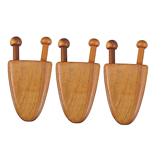KOMBIUDA Rounded Edges Wooden Gua Sha Massager Tool Gua Sha Massage Tool Set Gua Sha Scraper Boards for Body Face Reducti