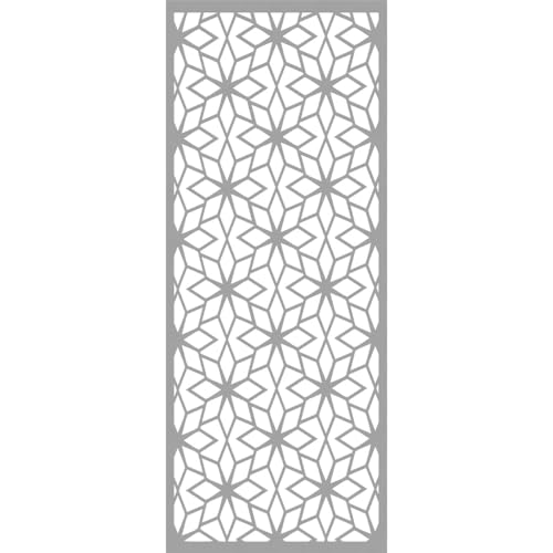 Image of 23 3 /8 inchW x 59 3 /8 inchH x 3 /8 inchT Lake Decorative Fretwork Wall Panels in Architectural Grade PVC