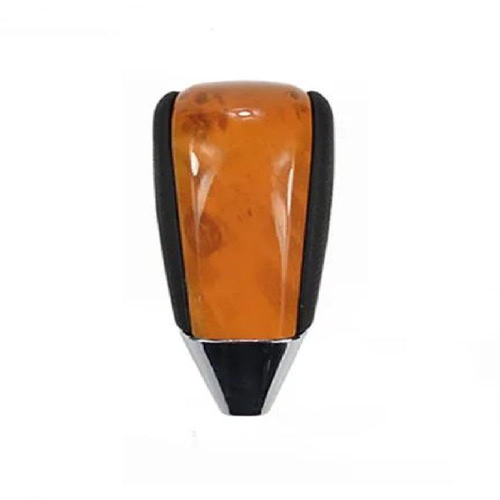 Sxqpocar Yellow Leather Automatic Gear Shift Knob For Toyota Land Cruiser Lc200 2016-2020 Shift Lever Head(Yellow)