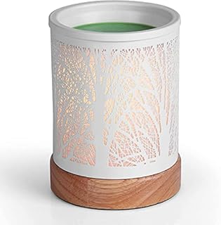 Wax Melt Burner Electric | Fragrance Oil Burner Metal Plug In | Candle Melts Warmer | Scented Fragrance Melter Lamp For Decor Gifts Home Office Bedroom and Living Room (Forest)