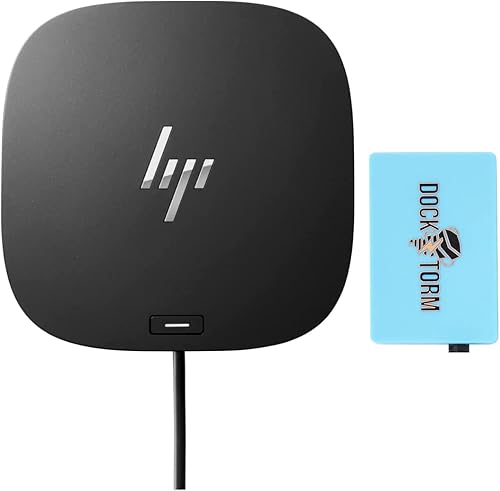 Miniatura 1 de HP Paquete USB-C Essential Dock G5 con concentrador USB Docztorm adaptador 8 en 1 para portátiles USB-C y Thunderbolt portátiles y PC con cable