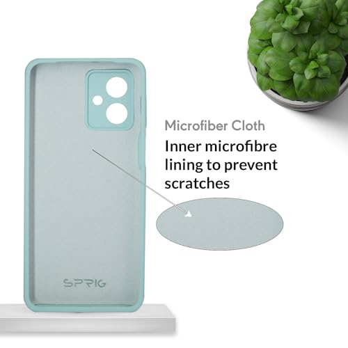 Image of SPRIG Compatible with Moto G54 Premium SilkTone Back Cover Drop Tested Shock Proof Mobile Case for Men, Women, Boys and Girls with Camera Protection (Light Green)