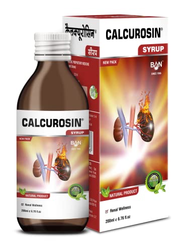 Calcurosin Syrup 200 ml | Ayurvedic Alkalizer for Kidney Stone & Urinary Health | Helps Normalize Urinary pH, Relieves Burning Urination, Diuretic & UTI Support