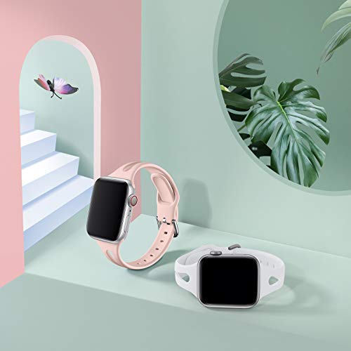 GEAK Pacote com 4 pulseiras compatíveis com Apple Watch de 40 mm para mulheres, pulseira de substitu