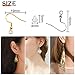 TOAOB 140pcs Earring Hooks Hypoallergenic 925 Sterling Silver Fish Hooks Ear Wires with Ball and Coil 7 Colors 18mm with Earring Backs for DIY Jewelry Making