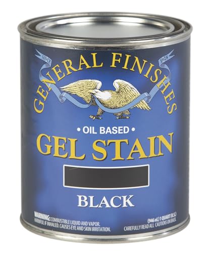 General Finishes Oil Base Gel Stain, 1 Quart, Black