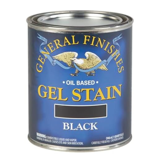 General Finishes Oil Base Gel Stain, 1 Quart, Black