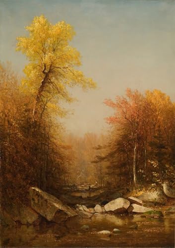 Tableau Art Octobre dans les Catskills Toile pour Habiller un Mur Vide 60x90cm
