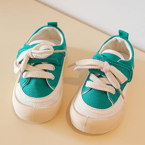 IWIHMIV Boys Canvas Shoes Girls Lightweight Breathable Slip On Running Tennis Athletic Shoes Casual Kids Sneakers3