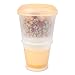 Produktbild Schramm® Joghurtbecher 7 Farben to go Müsli-to-Go Müslibecher mit integriertem Kühlfach und Löffel Müslischale Joghurt Becher Müslibehälter Joghurtbehälter für unterwegs, Farbe:beige