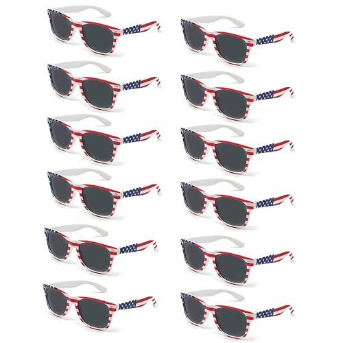 SIEYEWER American Flag Sunglasses 4th of July Accessories for women USA Patriotic Sunglasses Bulk for Men