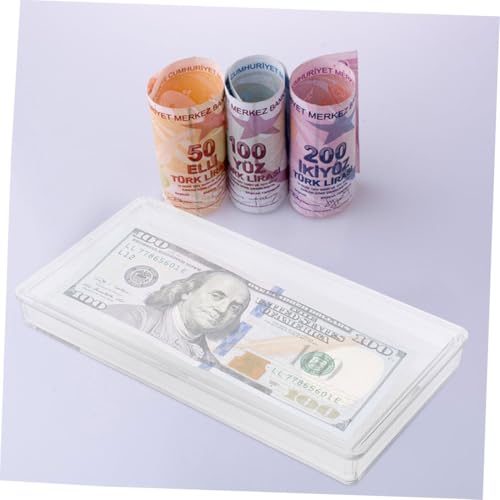 Caja organizadora transparente para billetes 3 piezas miniatura 4
