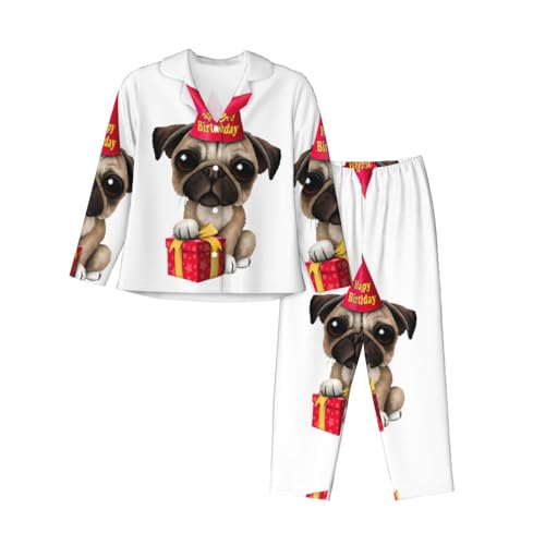 Pyjama imprimé chiot EdWal pour ne plus avoir froid la nuit avec style et confort