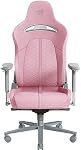 Razer Enki Gaming Chair: All-Day Gaming Comfort - Built-in Lumbar Arch - Optimized Cushion Density - Dual-Textured, Eco-Friendly Synthetic Leather - Reactive Seat Tilt & 152-Degree Recline - Pink