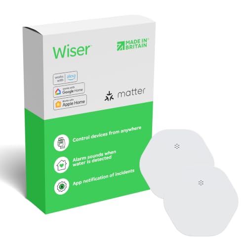 Image of Drayton Wiser Water Leakage Sensor Smart Home - 2 Pack
